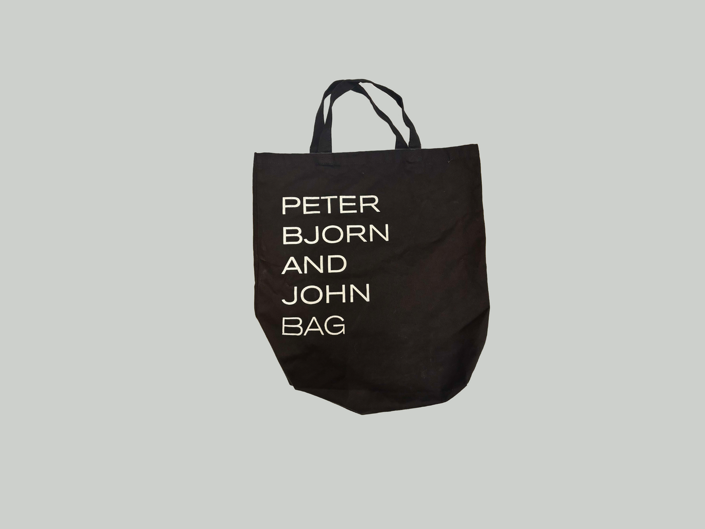 PETER BJORN AND JOHN - PETER BJORN AND JOHN TOTE BAG - BLACK BAG