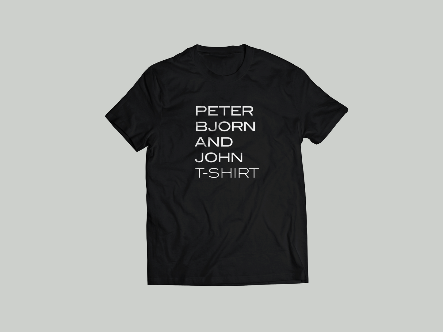 PETER BJORN AND JOHN - PETER BJORN AND JOHN - BLACK T-SHIRT (NEW)
