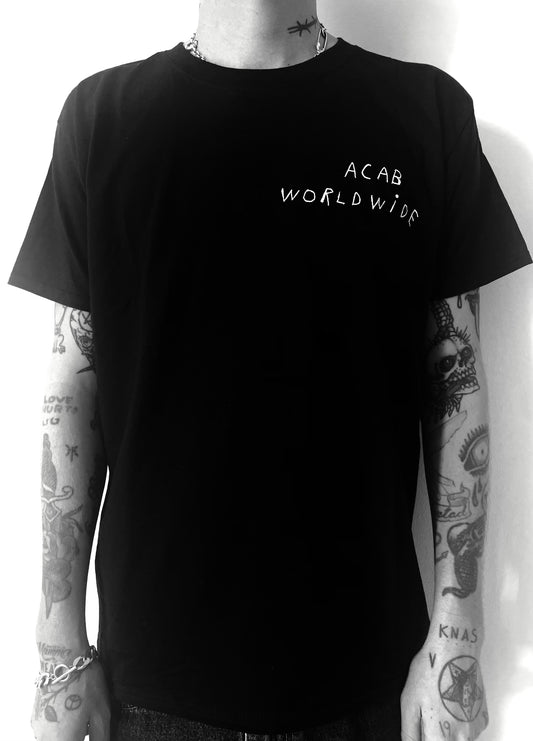 GLORY HOLE REC - ACAB WORLDWIDE - BLACK T-SHIRT