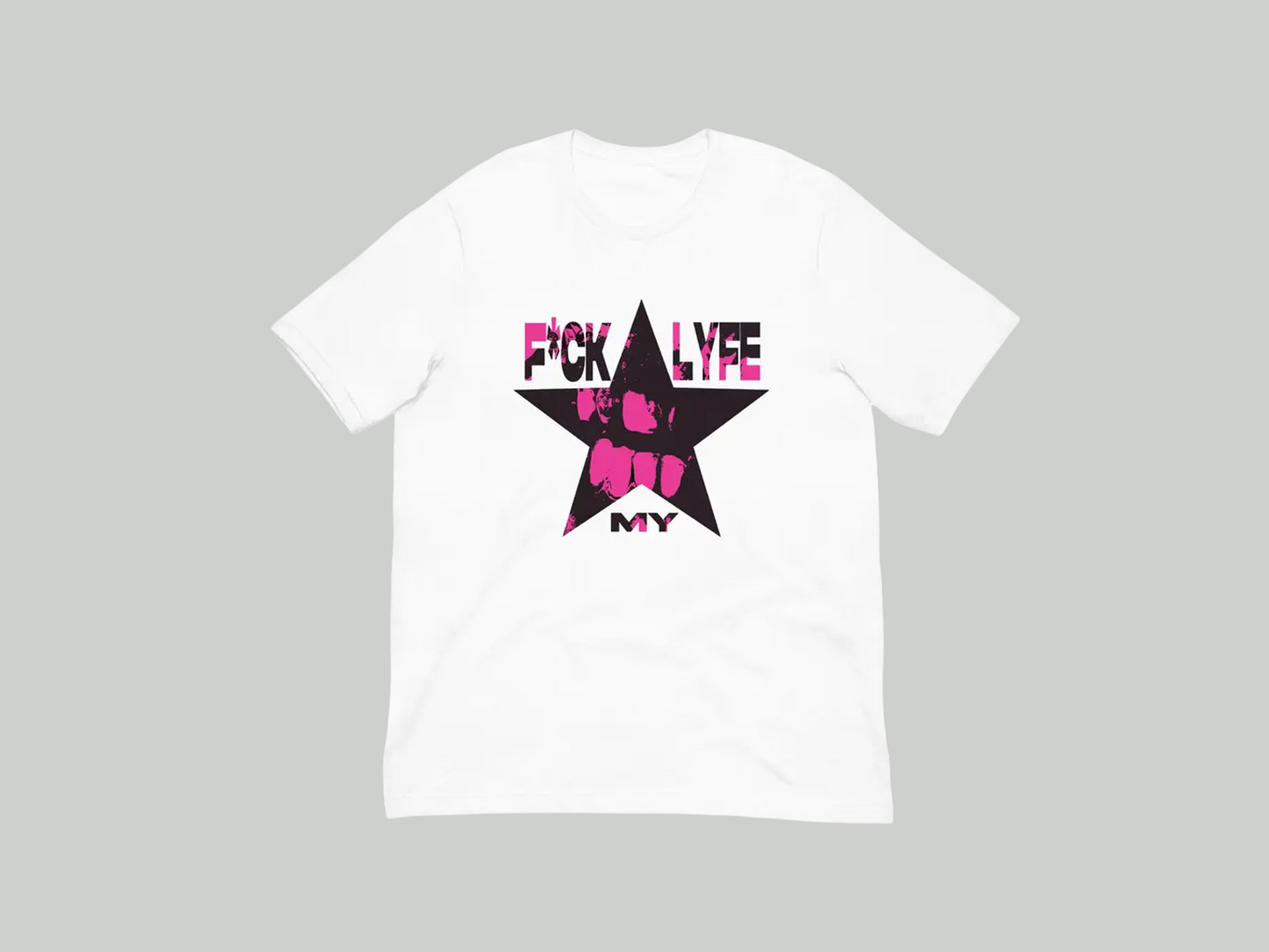 LOVER'S SKIT - F*CK MY LYFE - WHITE T-SHIRT