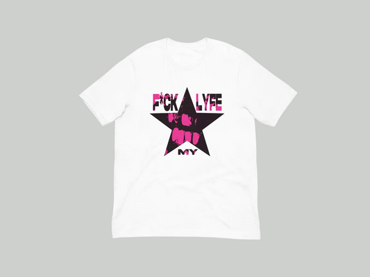 LOVER'S SKIT - F*CK MY LYFE - WHITE T-SHIRT