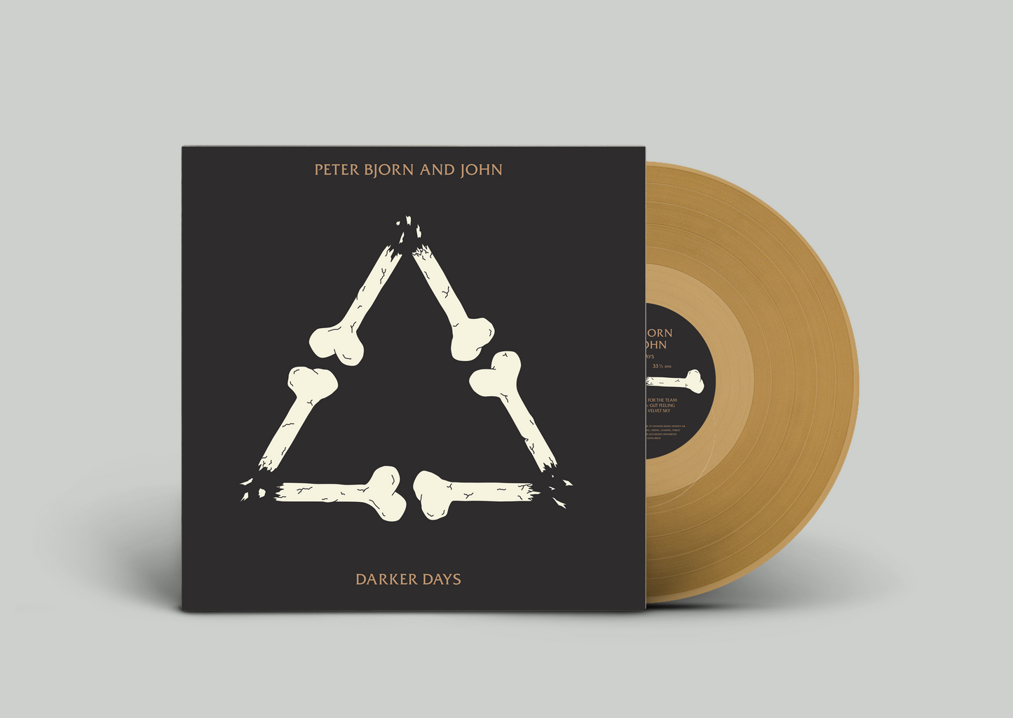 PETER BJORN AND JOHN - DARKER DAYS - GOLD VINYL