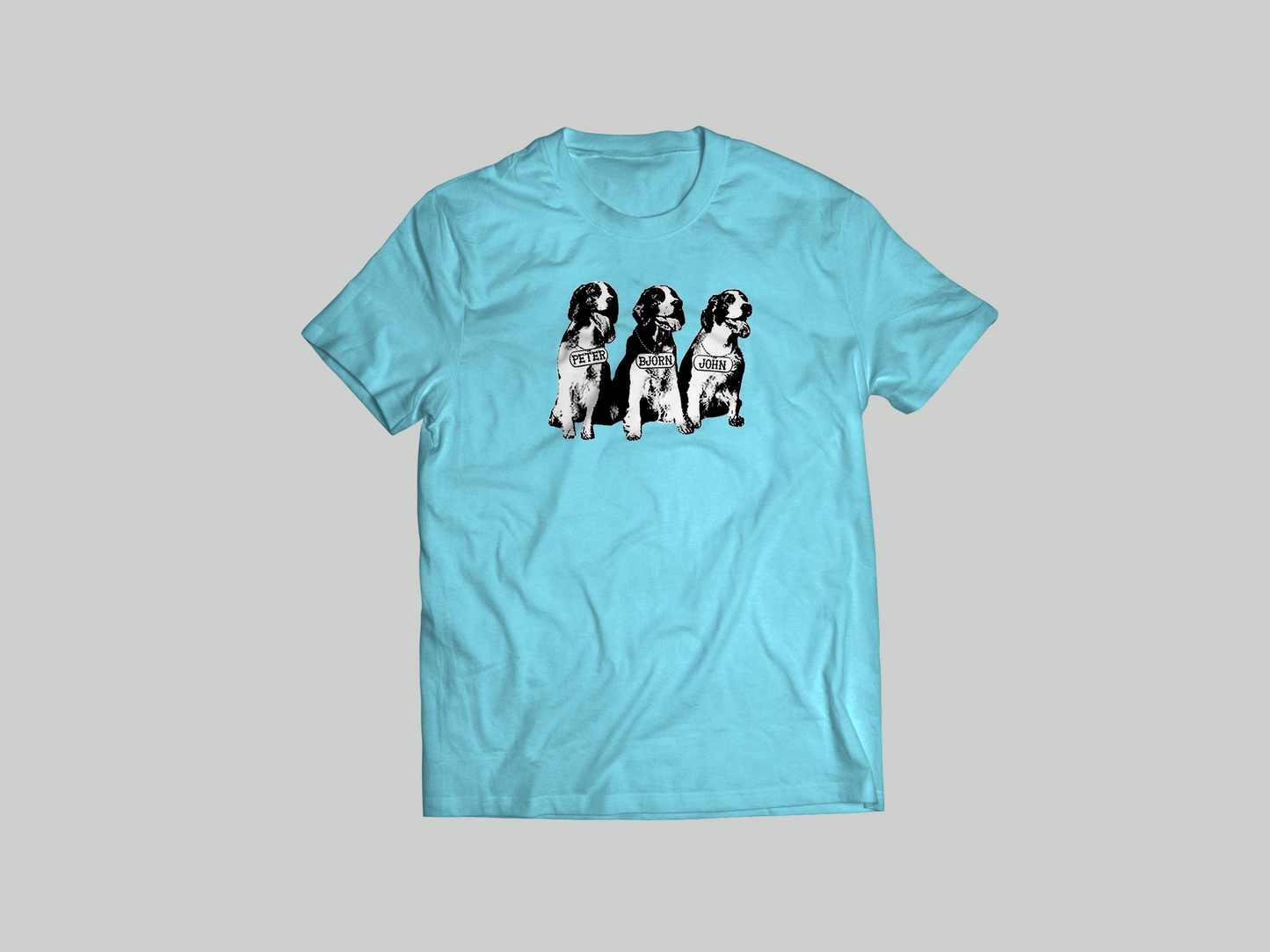 PETER BJORN AND JOHN - DOGS - TURQUOUSE T-SHIRT