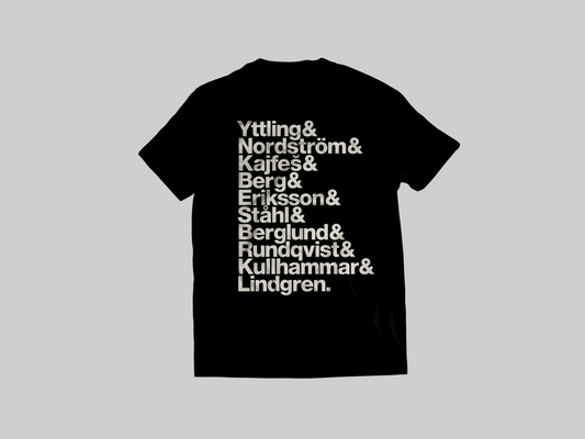 YTTLING JAZZ - NAMES - BLACK T-SHIRT